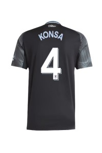Aston Villa Ezri Konsa #4 Jalkapallovaatteet Vieraspaita 2025-26 Lyhythihainen